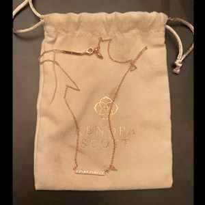 Kendra Scott Addison Short Pendant Necklace in rose gold